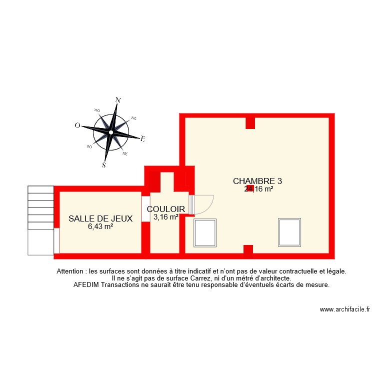 BI 6614 ETAGE. Plan de 0 pièce et 0 m2