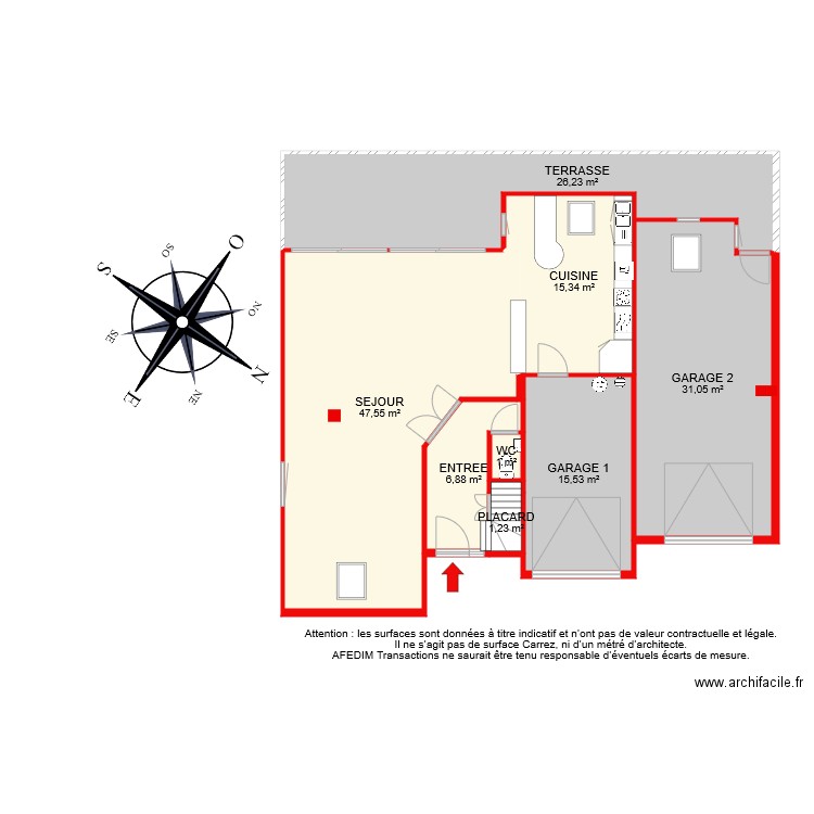 BI 7219 RDC. Plan de 0 pièce et 0 m2