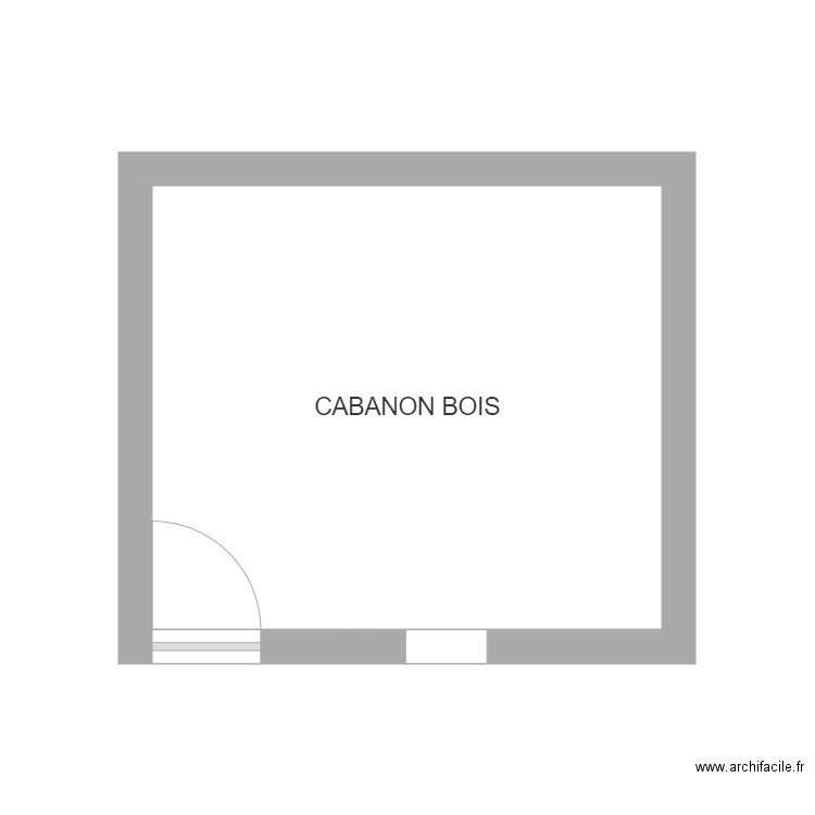 HERMIER CABANON BOIS. Plan de 0 pièce et 0 m2