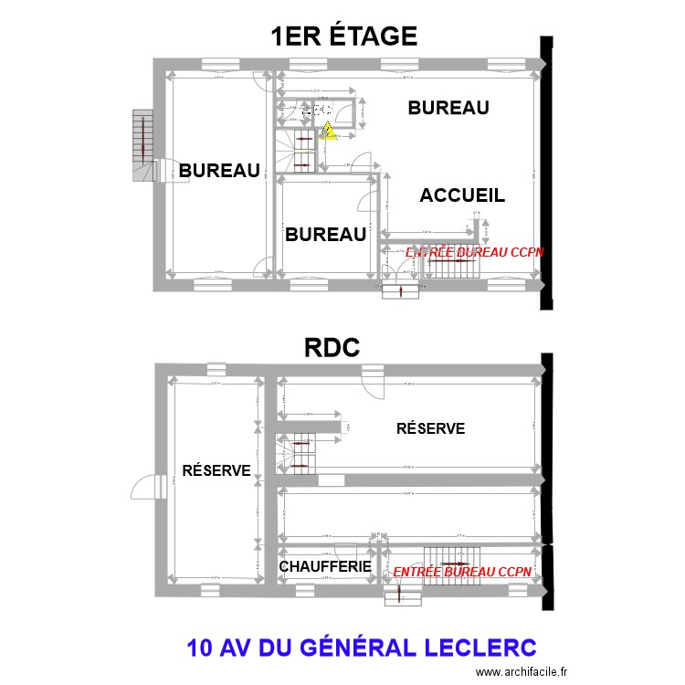 ANCIEN BUREAU CCPN 1. Plan de 0 pièce et 0 m2