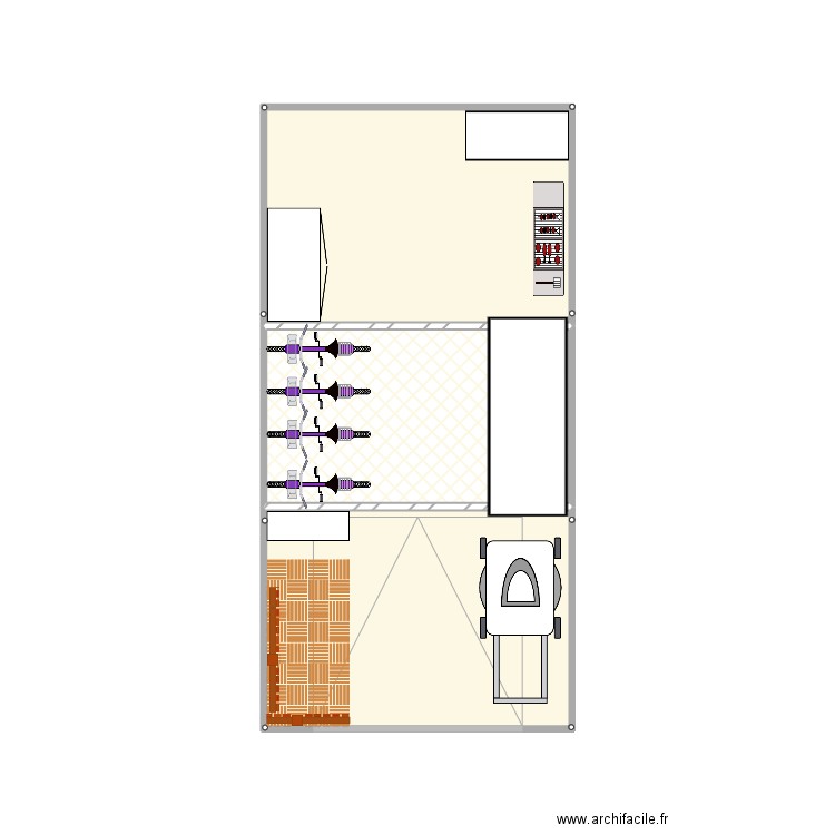 Hangar. Plan de 0 pièce et 0 m2