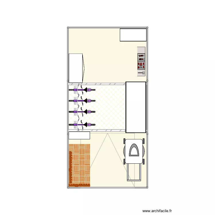 Hangar. Plan de 0 pièce et 0 m2