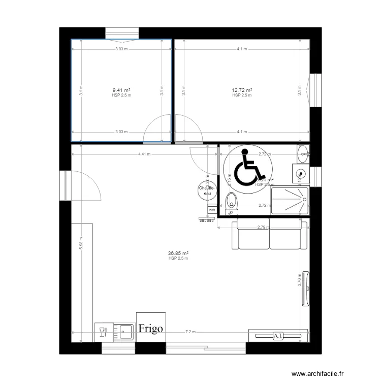 construction en bas 2. Plan de 