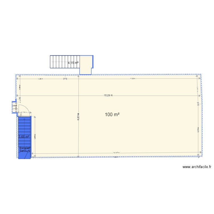 Salle de danse hors placard. Plan de 0 pièce et 0 m2