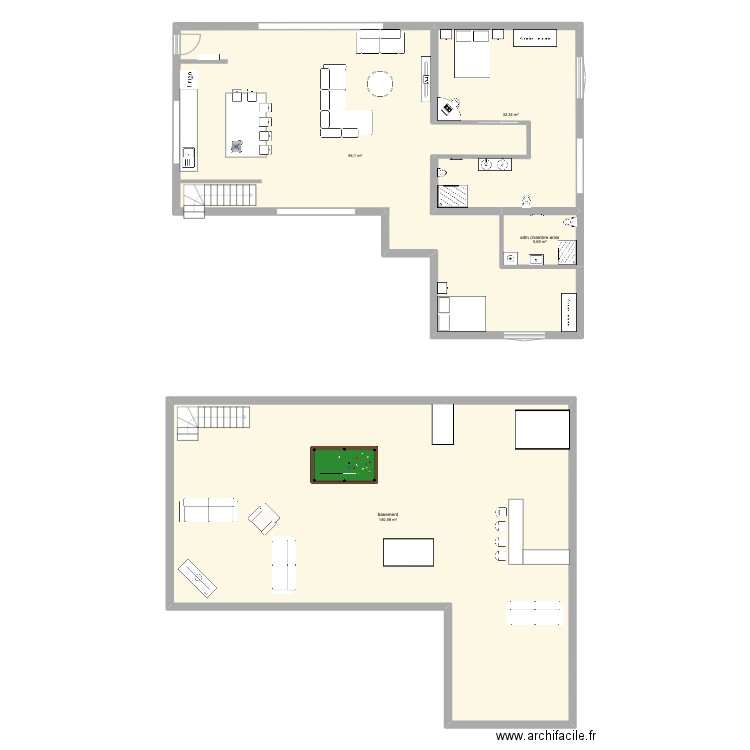 dream house. Plan de 4 pièces et 273 m2