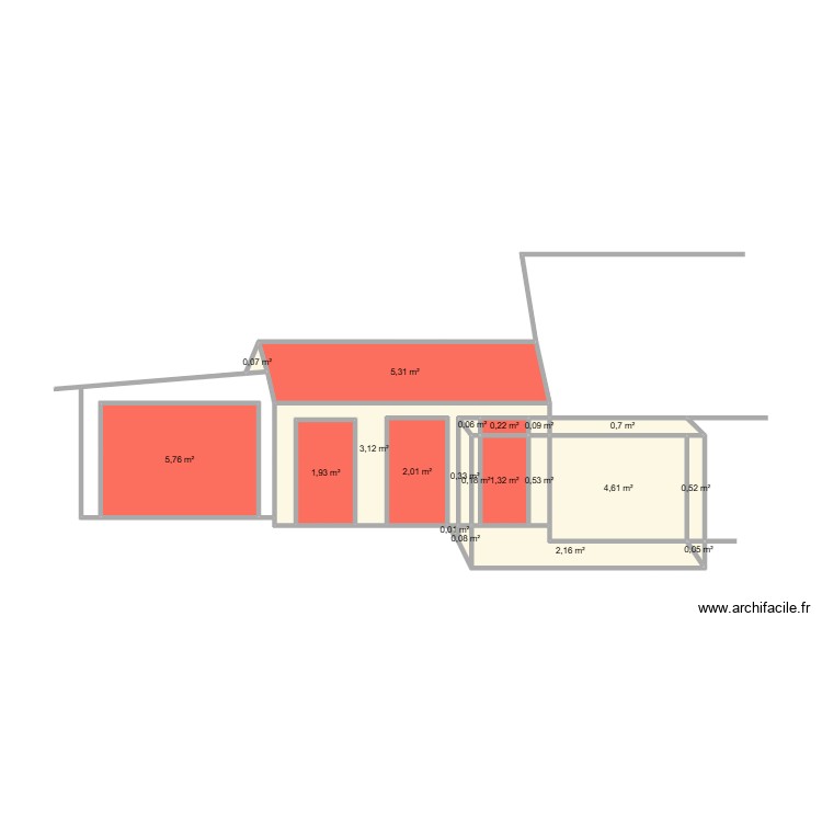 EXTENSION SALON + GARAGE. Plan de 0 pièce et 0 m2