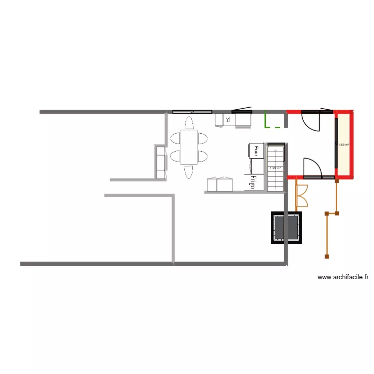 R&Eacute;NO 2. Plan de 2  et 4 m²