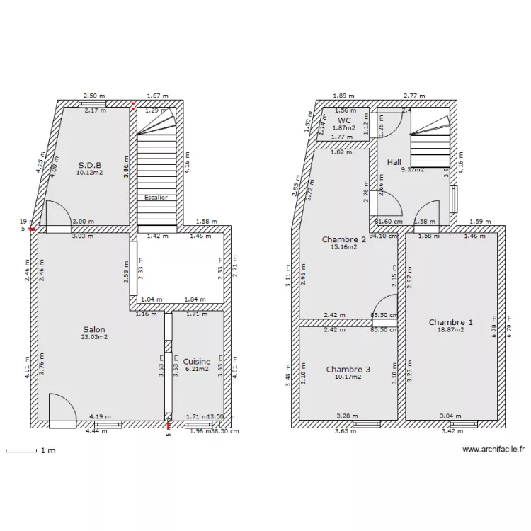Maison dour. Plan de 