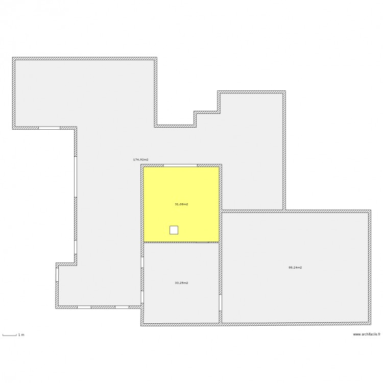 implantation. Plan de 0 pièce et 0 m2