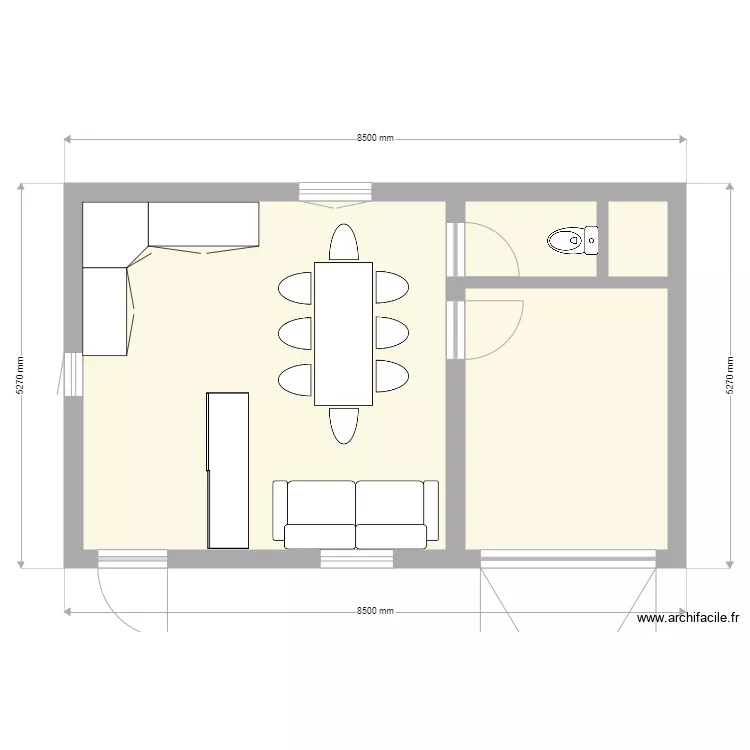 Cabane de chasse rdc. Plan de Cabane de chasse rdc. Plan de