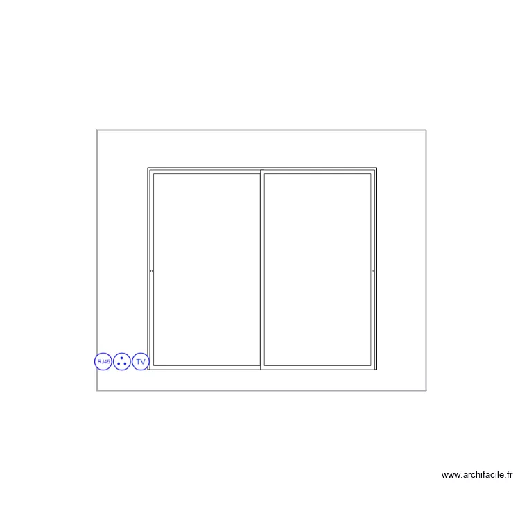 MUR CHAMBRE JEUX. Plan de 