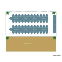 Pack 50 personnes sous 2 Pagodes et Plancher bois