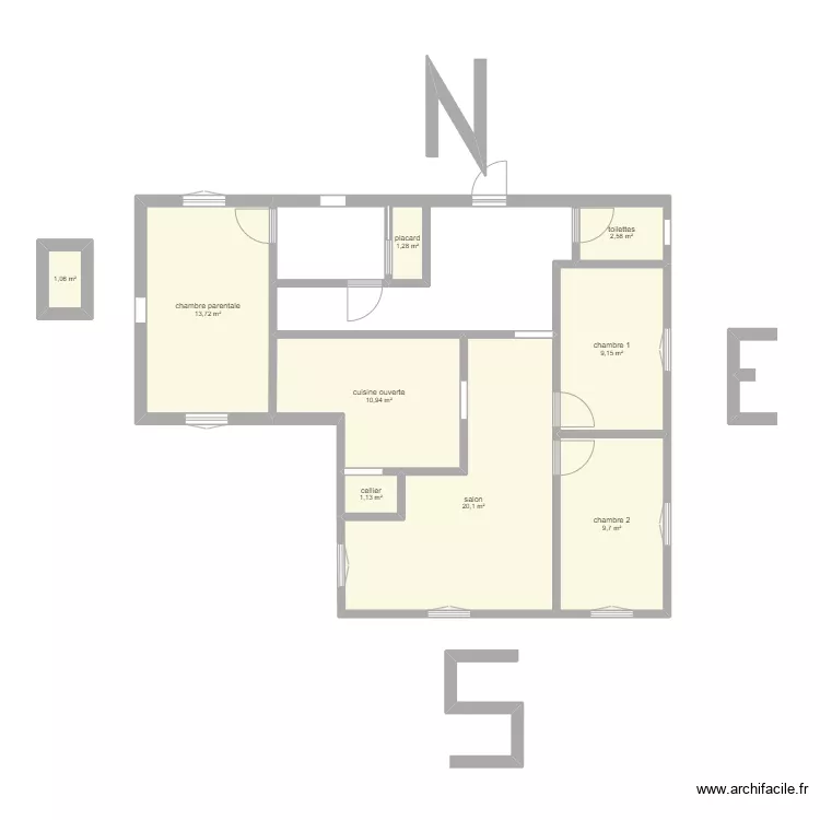 maison familliale. Plan de 