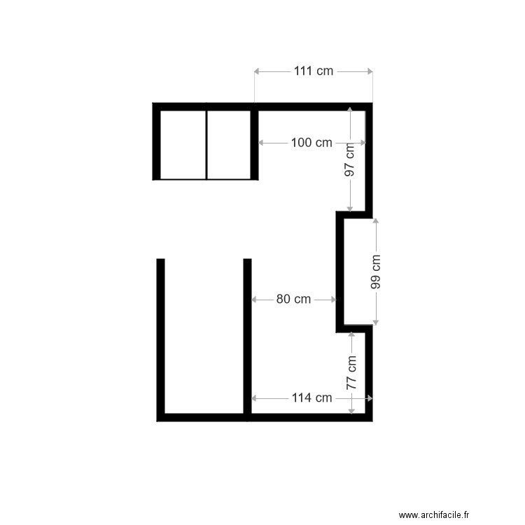 sdbcolette. Plan de 0 pièce et 0 m2