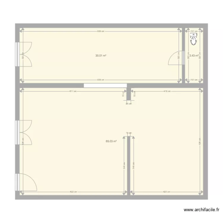 bureau begles. Plan de 