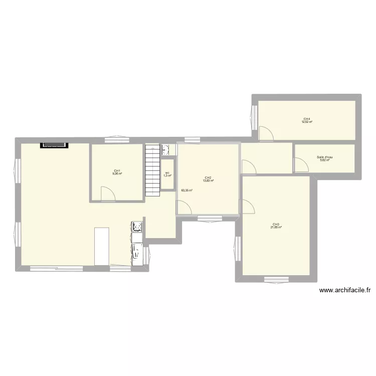 GRAND PIQUEY. Plan de 