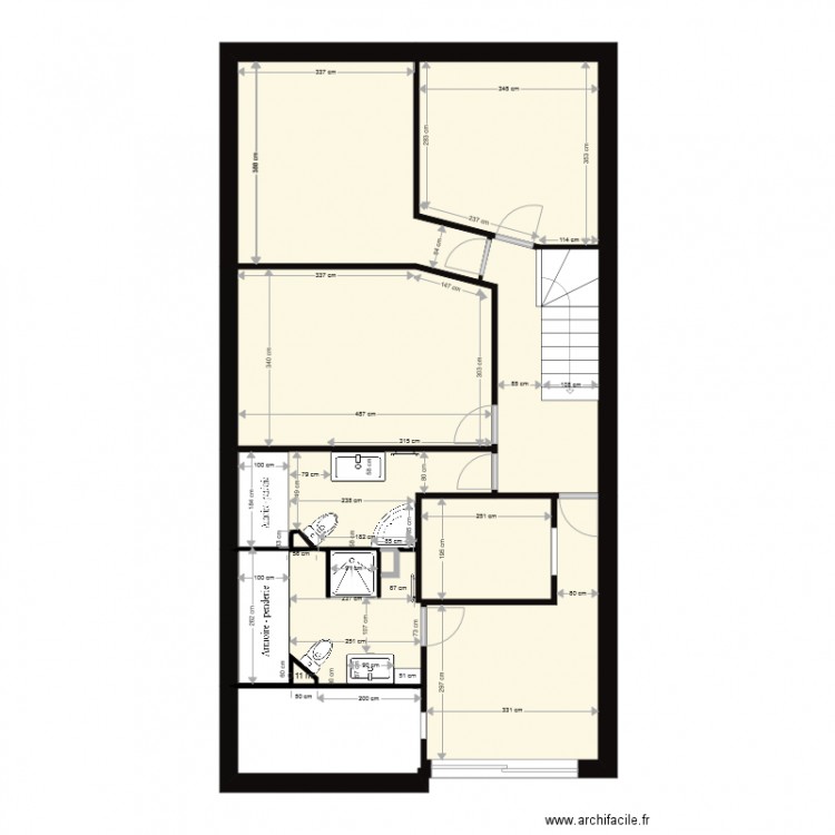 division. Plan de 0 pièce et 0 m2