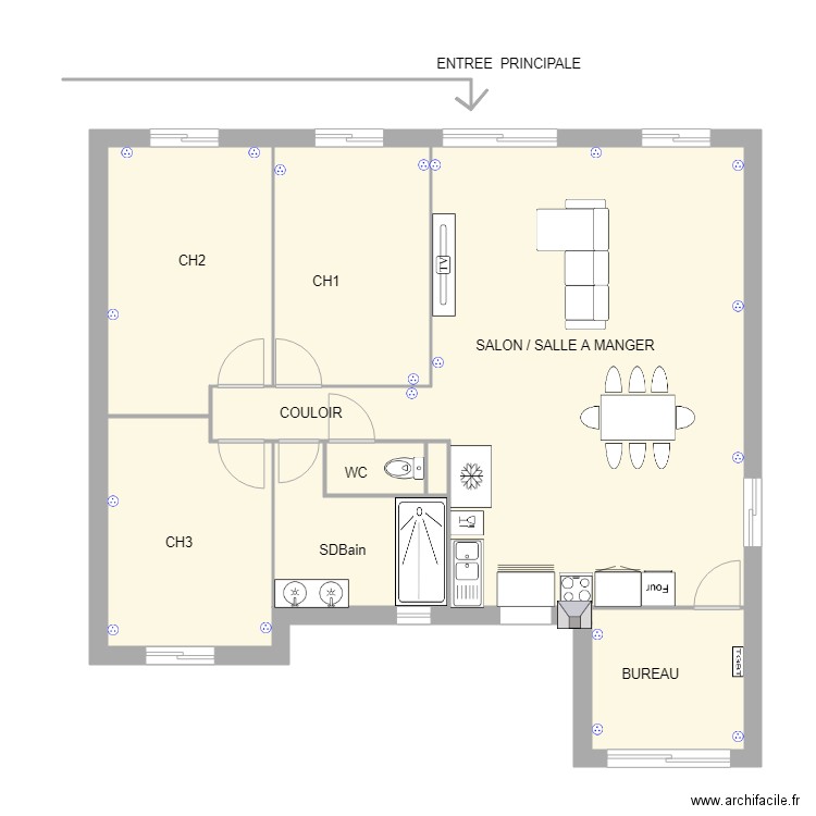 Plan maison Yannick. Plan de 0 pièce et 0 m2