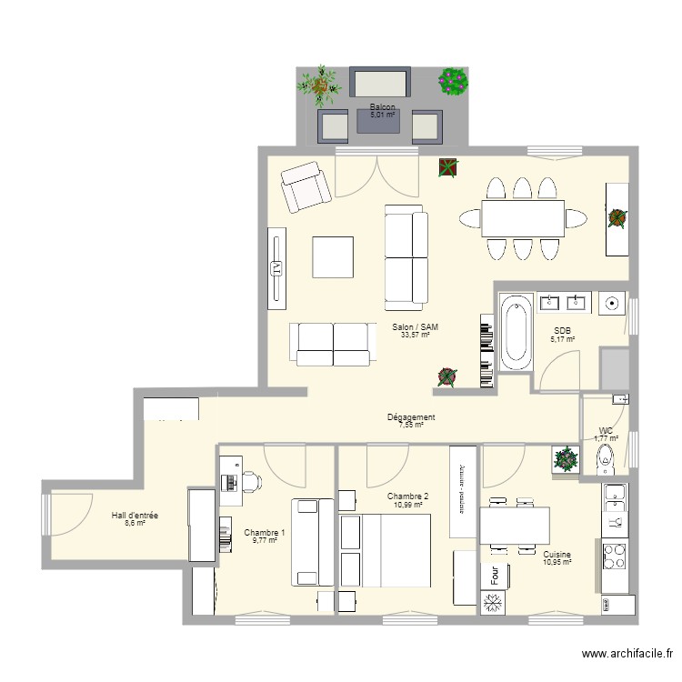 F3 Pléiades. Plan de 0 pièce et 0 m2