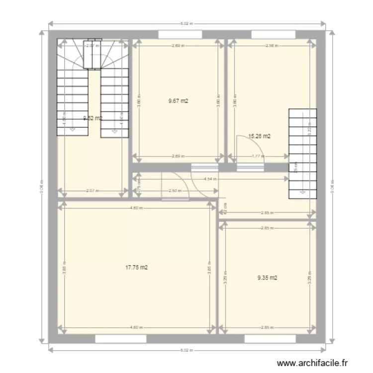 1etage  boulangerie projet. Plan de 