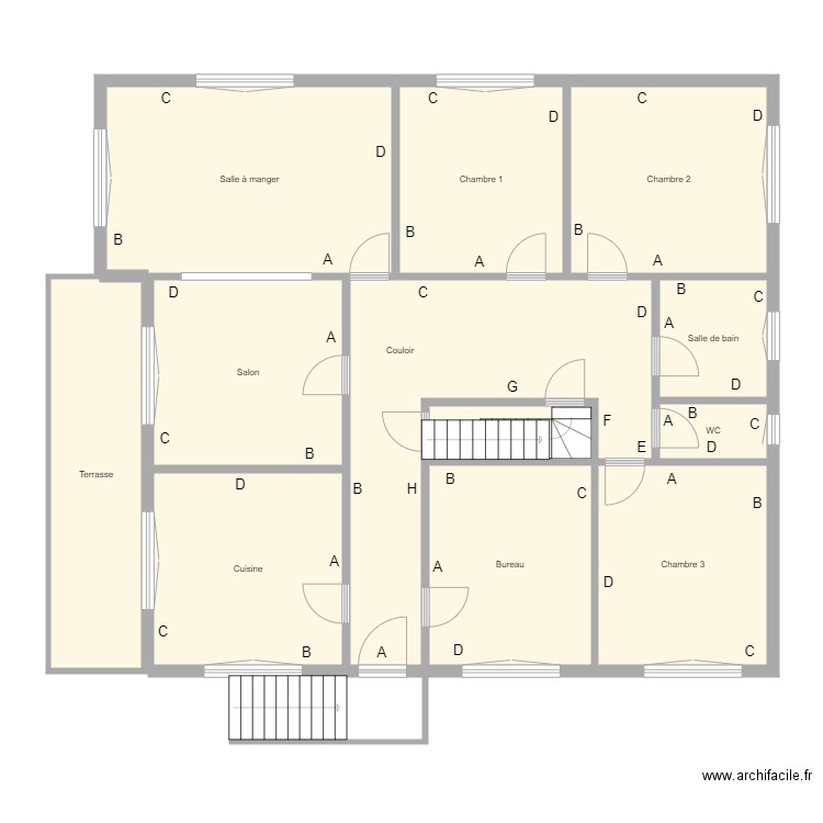 Croquis ZIETEK. Plan de 12 pièces et 157 m2