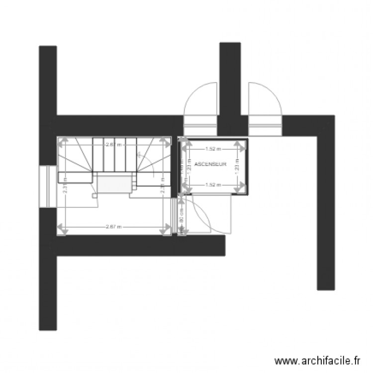 DUFOUR JAMBES Ascenseur. Plan de 0 pièce et 0 m2