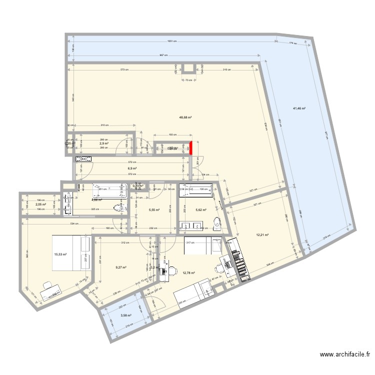 LE PATIO DOMITIEN partage. Plan de 0 pièce et 0 m2