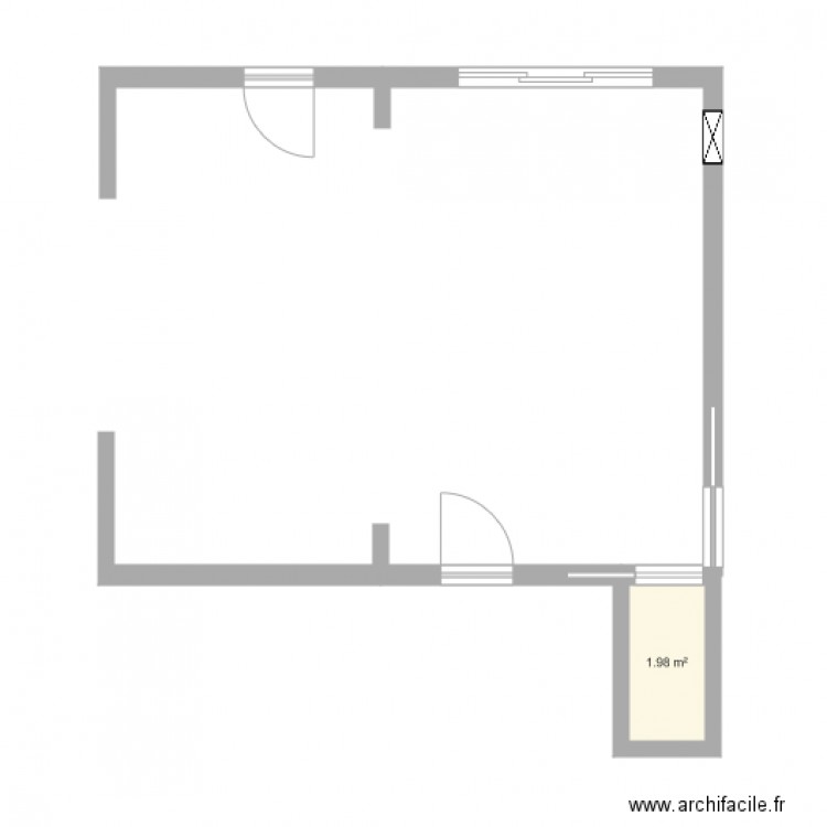 plan salon s a m . Plan de 0 pièce et 0 m2
