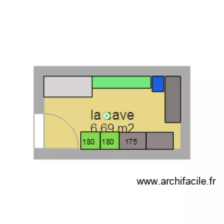 la cave. Plan de 