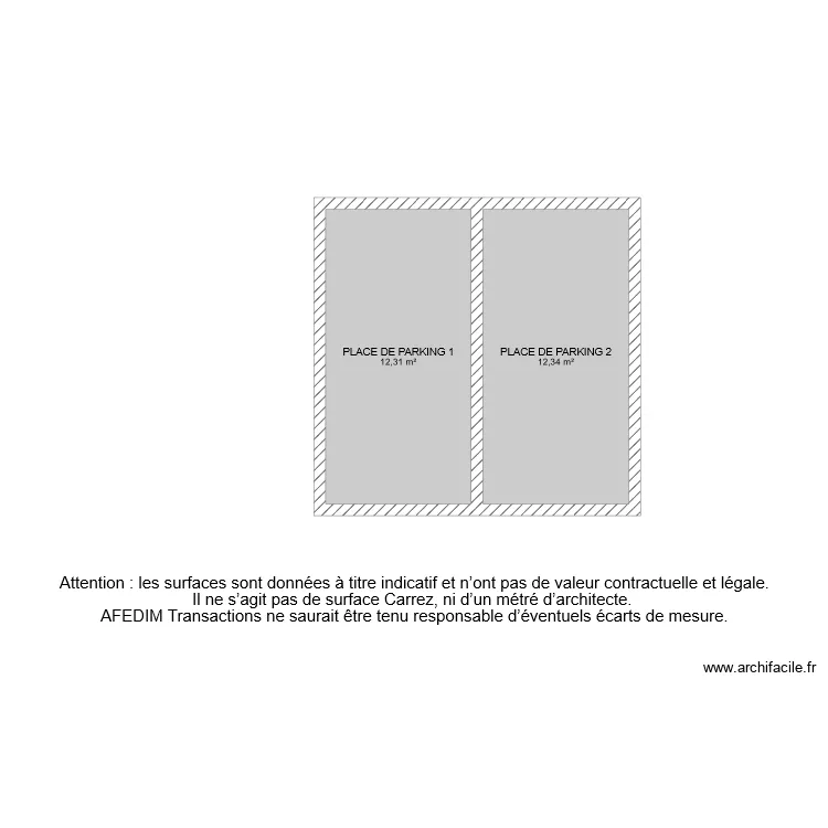 BI 6558 PARKING. Plan de 