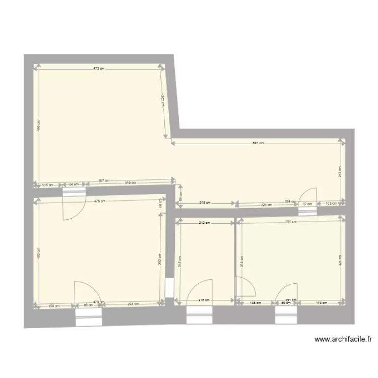 existant sur beychac et caillau. Plan de 