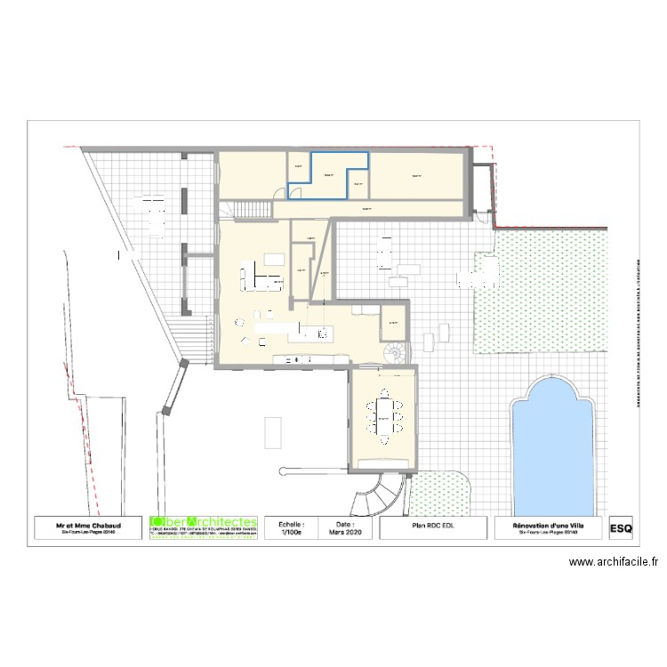 brusc plan cote dec 2020 veranda. Plan de 0 pièce et 0 m2