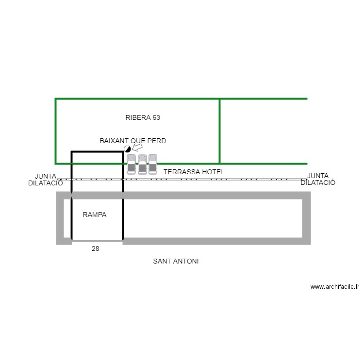 PK ST ANTONI. Plan de 7 pièces et 26 m2