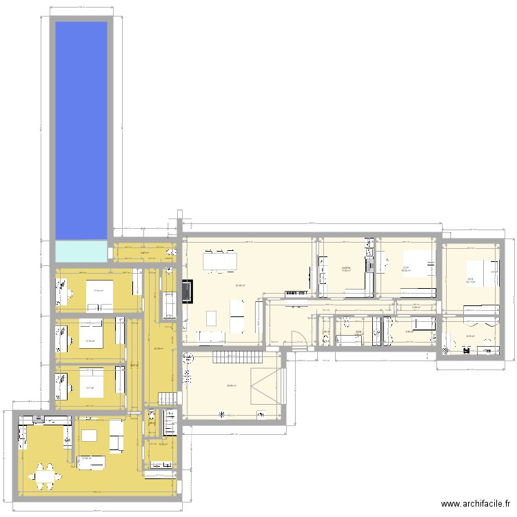 Vedrin 2020 piscine 18m 7. Plan de 0 pièce et 0 m2