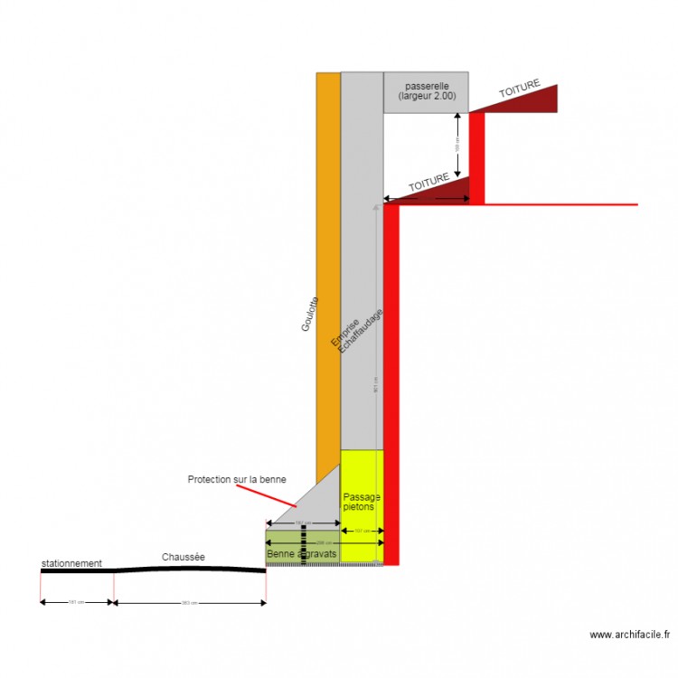 coupe 2. Plan de 0 pièce et 0 m2