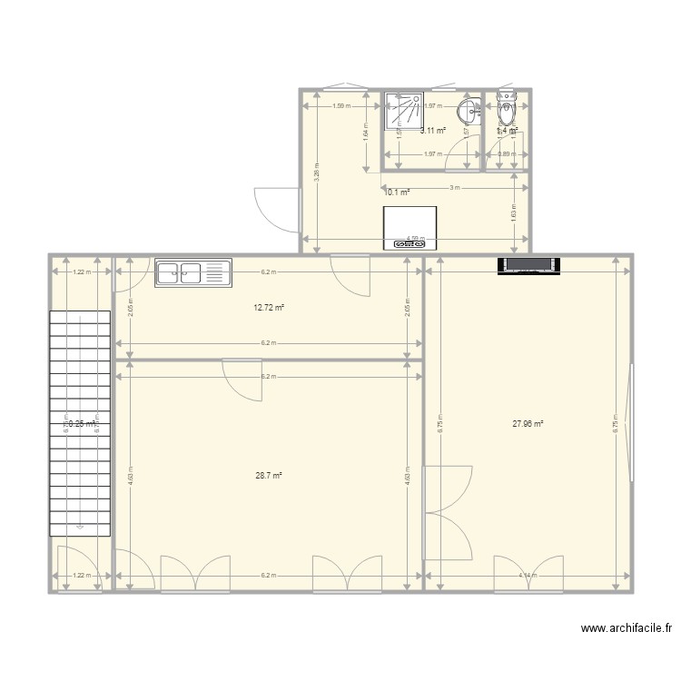 PLAN RDC 2ème idée. Plan de 0 pièce et 0 m2