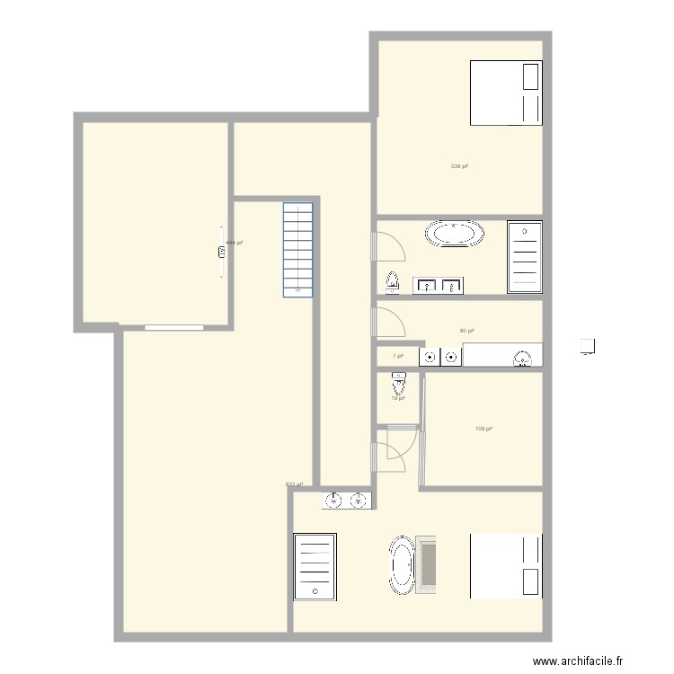 2e etage 47 pied III. Plan de 0 pièce et 0 m2
