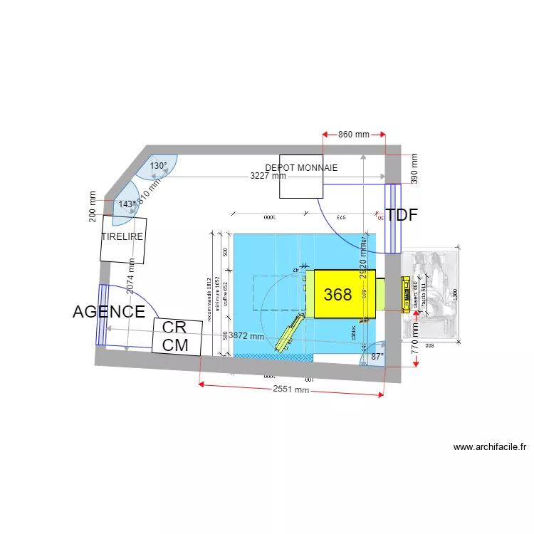 PLAN DE MASSE EXISTANT CARNOUX EN PROVENCE 368. Plan de 