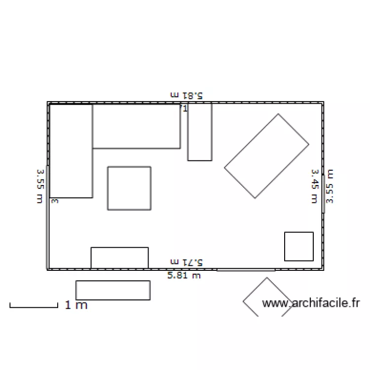Mu salon. Plan de Mu salon. Plan de