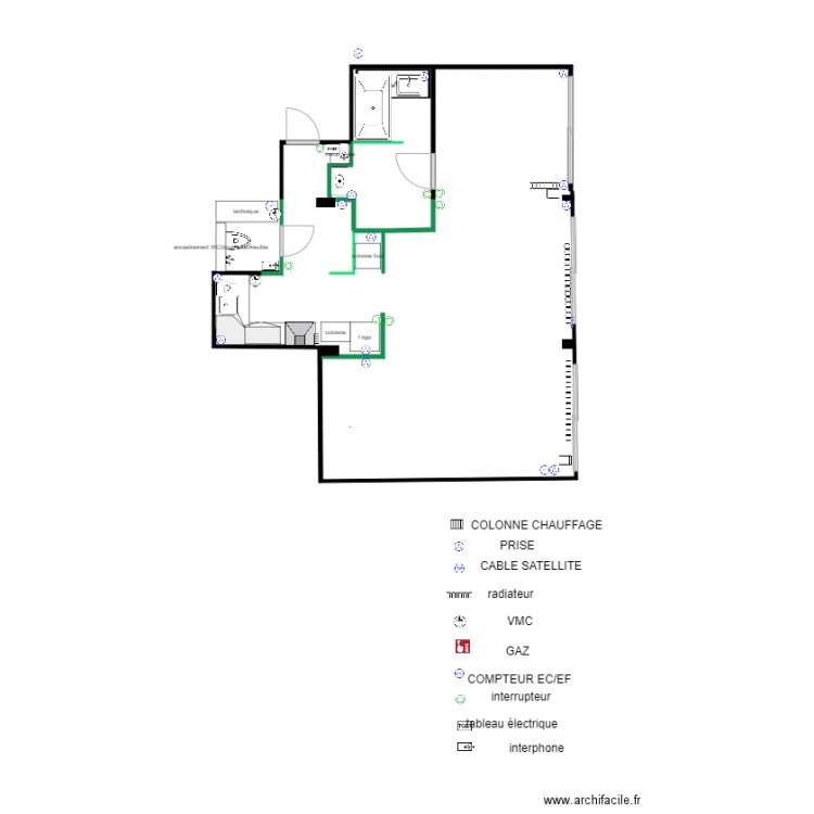 BOURET PROJET cuisine. Plan de 0 pièce et 0 m2