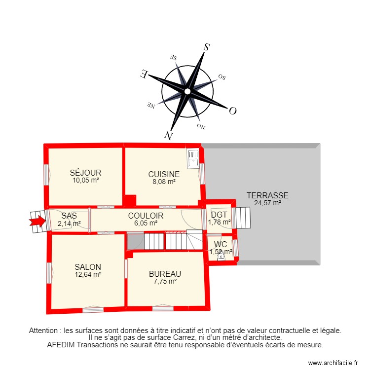 BI 12769 - . Plan de 28 pièces et 205 m2