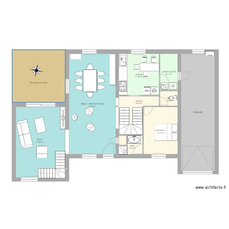 RDC sdlb corrigé. Plan de 0 pièce et 0 m2