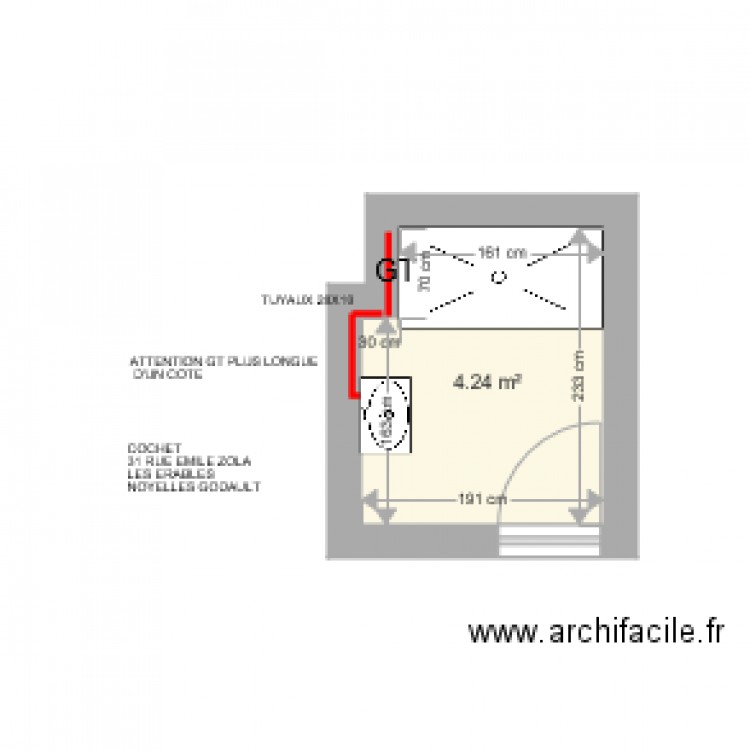 COCHET . Plan de 0 pièce et 0 m2