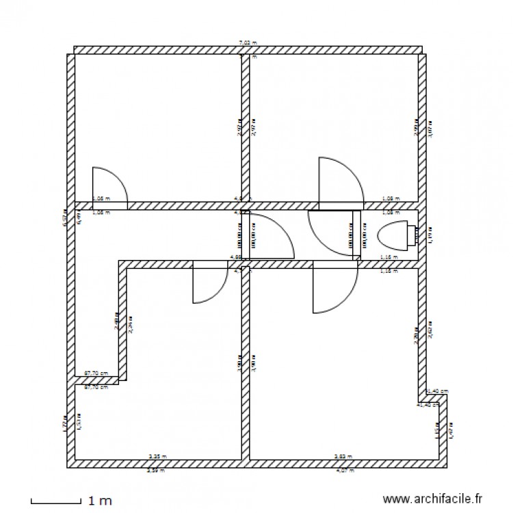 plan 1. Plan de 0 pièce et 0 m2