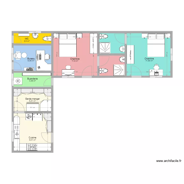 Loic D&eacute;pendances. Plan de 