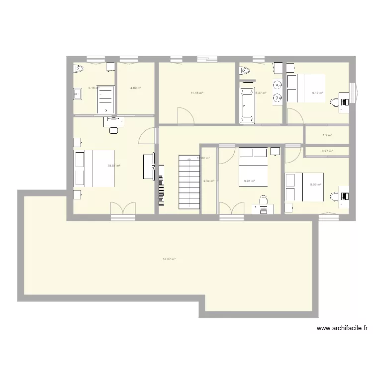 MAISON R1. Plan de 