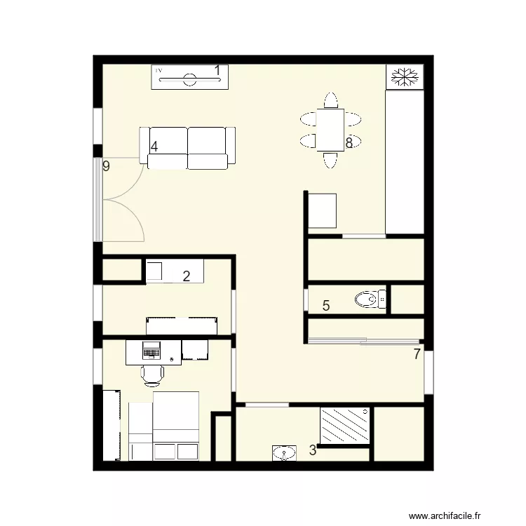 chasse tr&eacute;sor. Plan de 
