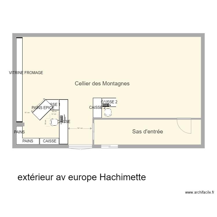 CELLIER MODIF 45. Plan de 0 pièce et 0 m2