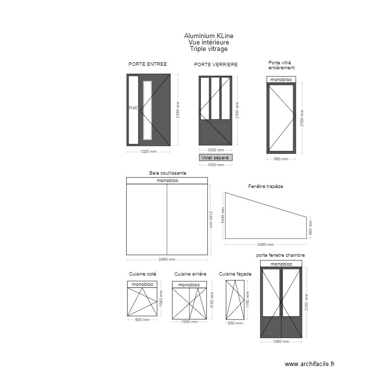 fenêtre alu. Plan de 0 pièce et 0 m2