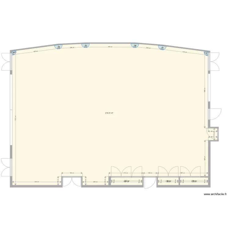 Salle des f&ecirc;tes Kanfen. Plan de 